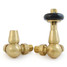 T-TRV-020-CR-UB-ALT01 - Flatford Traditional TRV Corner Unlacquered Brass Thermostatic Radiator Valves With Sleeves T-TRV-020-CR-UB-ALT01 - Flatford Traditional TRV Corner Unlacquered Brass Thermostatic Radiator Valves With Sleeves